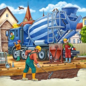 Puzzle Vehicule De Constructie, 3X49 Piese Ravensburger - 1